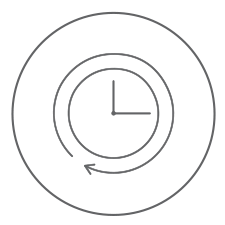 Clock icon representing high longevity and low life cycle cost