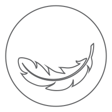 Feather icon representing thin and light weight